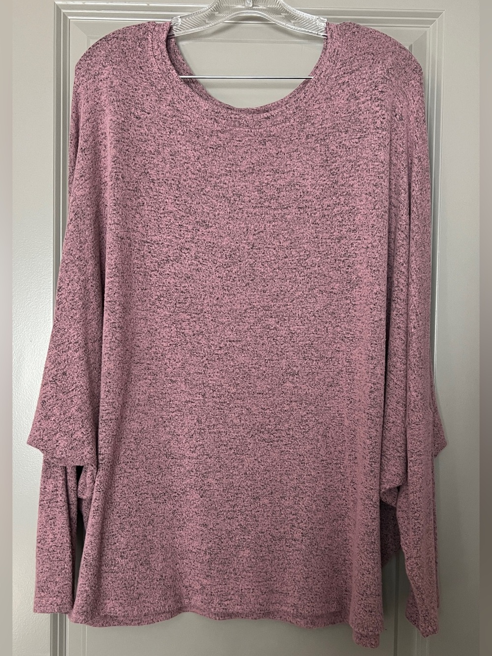 Cozy Dohlman Sweater Top - Heather Light Pink